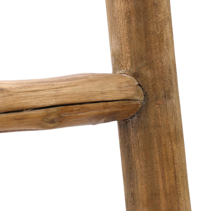 Échelle décorative rustique en bois naturel de 1,83 m (6 pi) - 189 cm (74,4 po) H x 48 cm (18,9 po) L x 5 cm (2 po) P