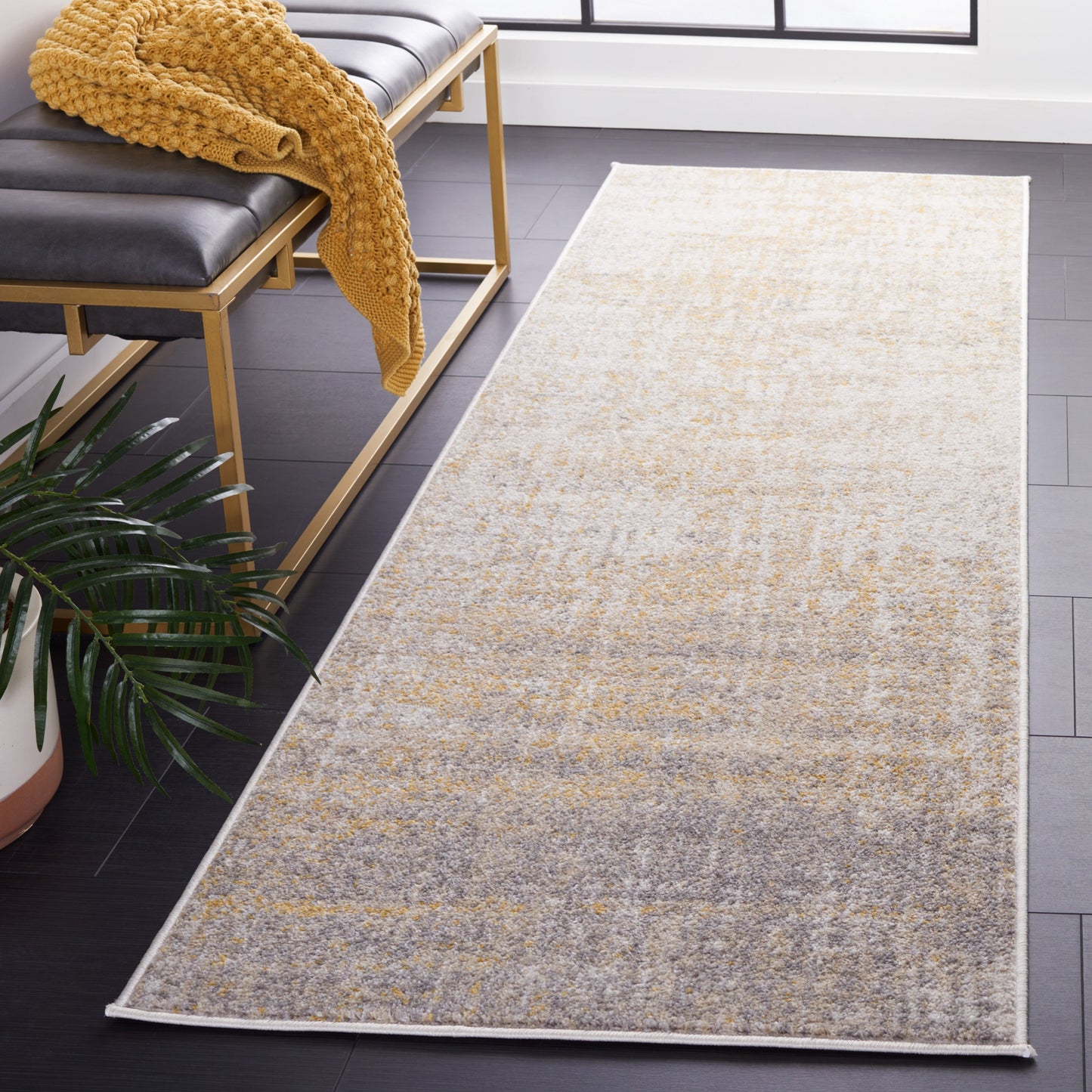 Tapis Adirondack Guillerma moderne abstrait vieilli SAFAVIEH