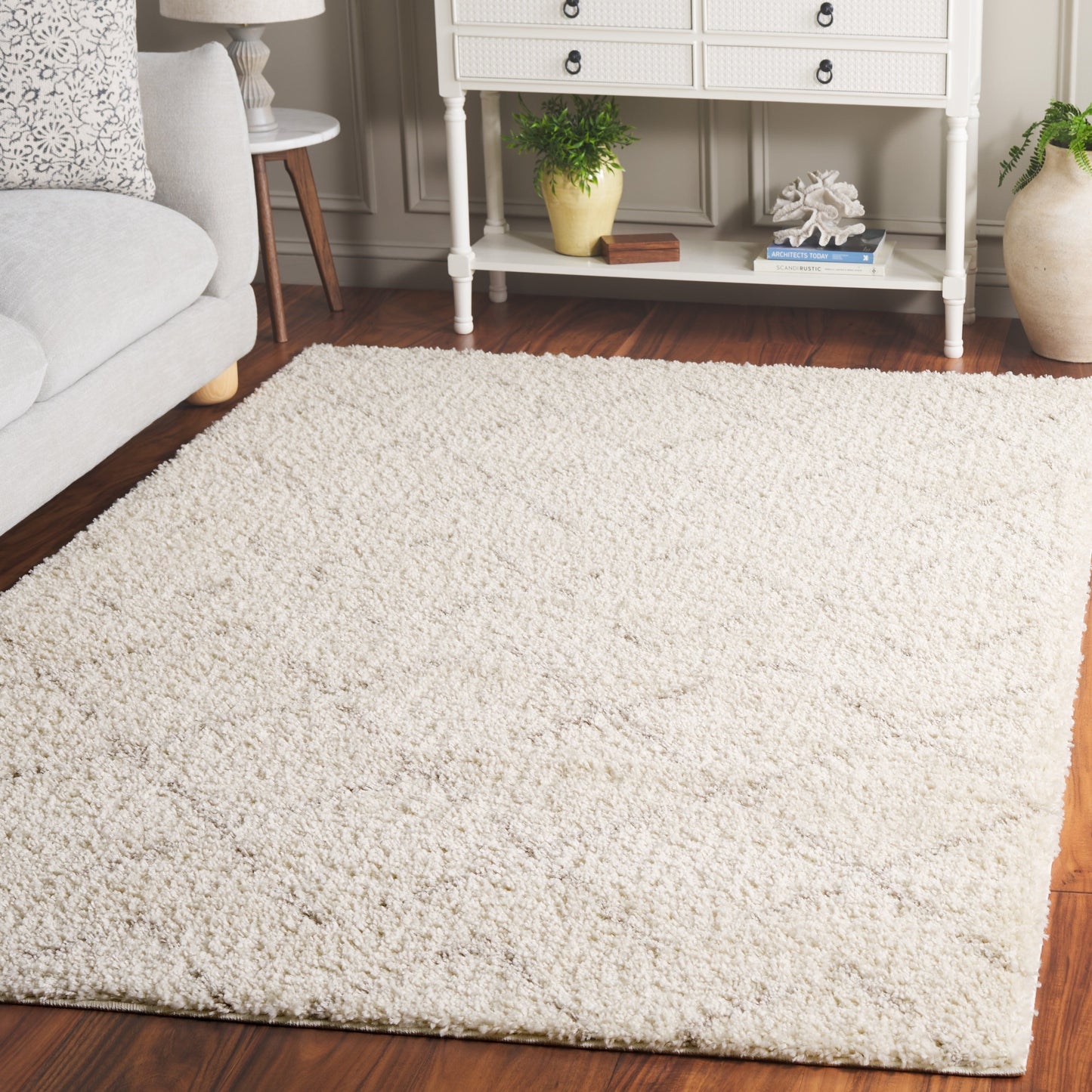 Tapis SAFAVIEH Arizona Shag Ghinwa de 3 cm d'épaisseur
