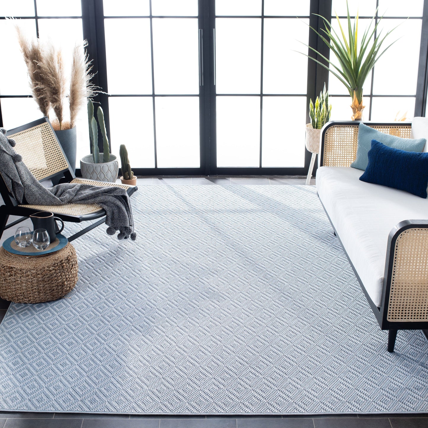 Tapis SAFAVIEH Bermuda lavable Elvy pour intérieur/extérieur imperméable