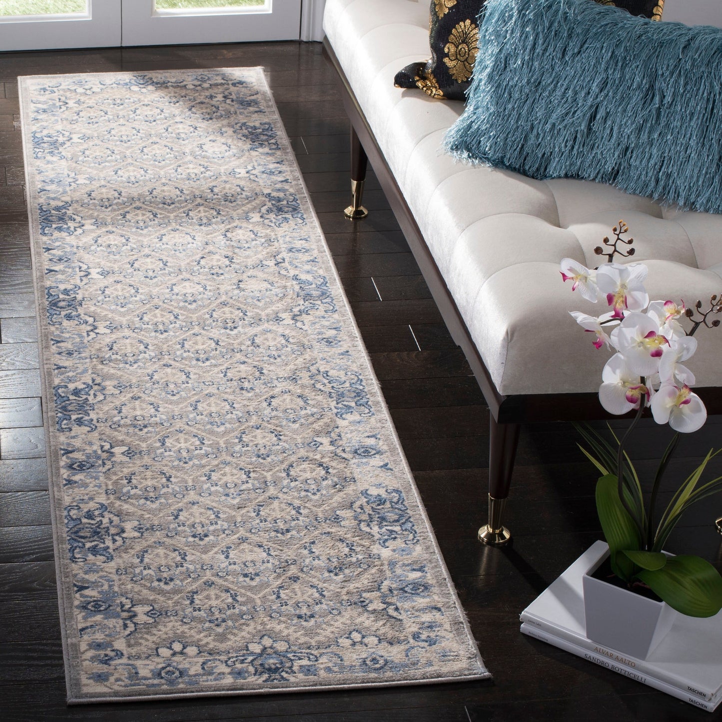 Tapis SAFAVIEH Brentwood Paunica à motif damassé oriental en treillis