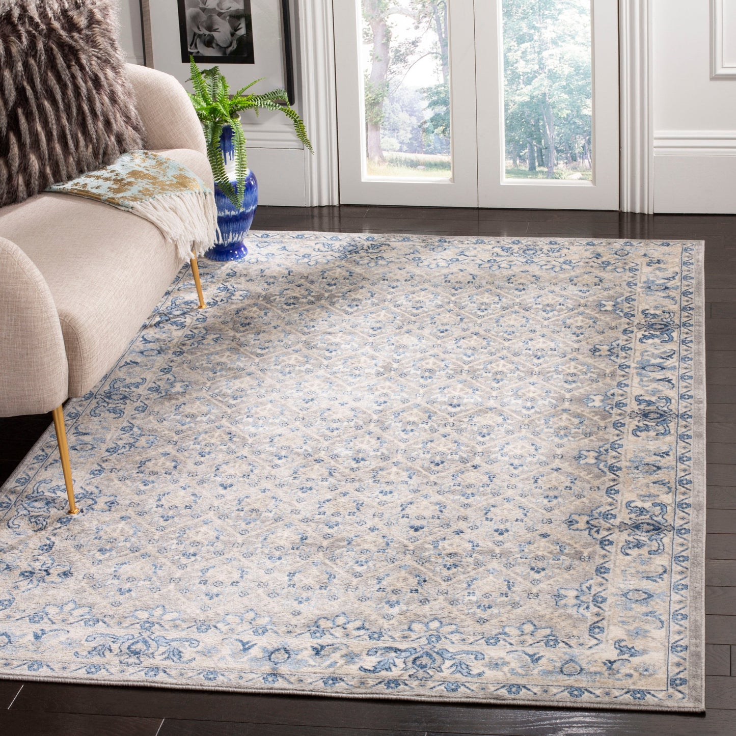 Tapis SAFAVIEH Brentwood Paunica à motif damassé oriental en treillis