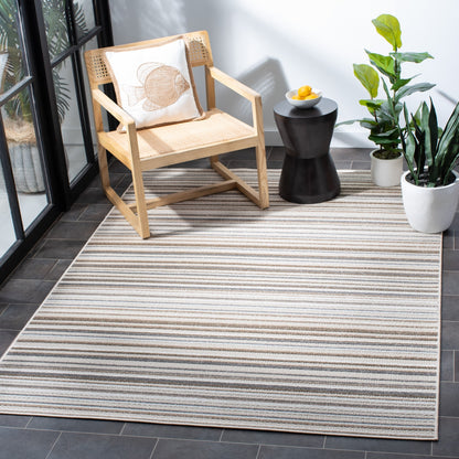 Tapis de patio imperméable à rayures SAFAVIEH Cabana Gafia pour intérieur/extérieur