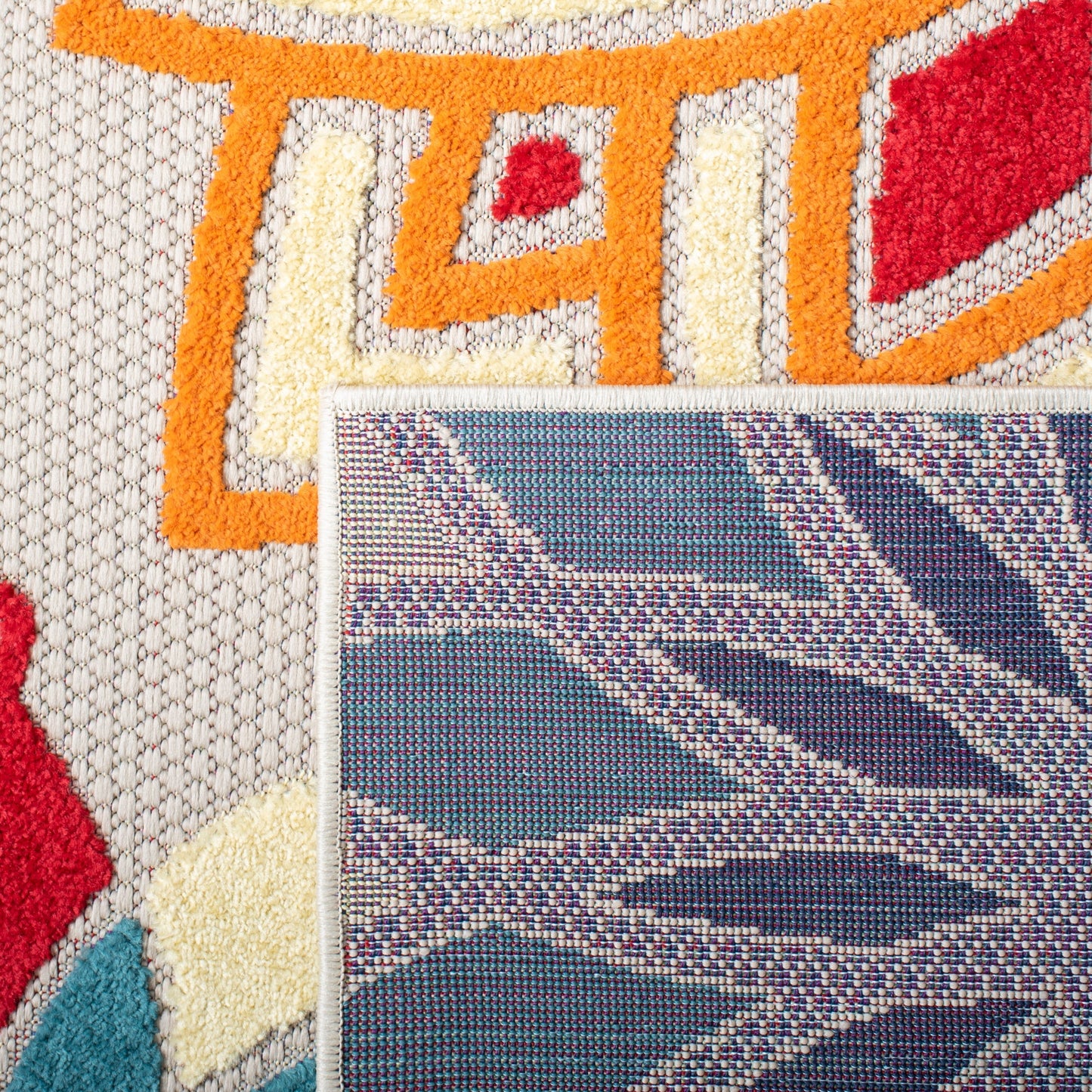 Tapis de patio imperméable à motif floral SAFAVIEH Cabana Ingke pour intérieur/extérieur