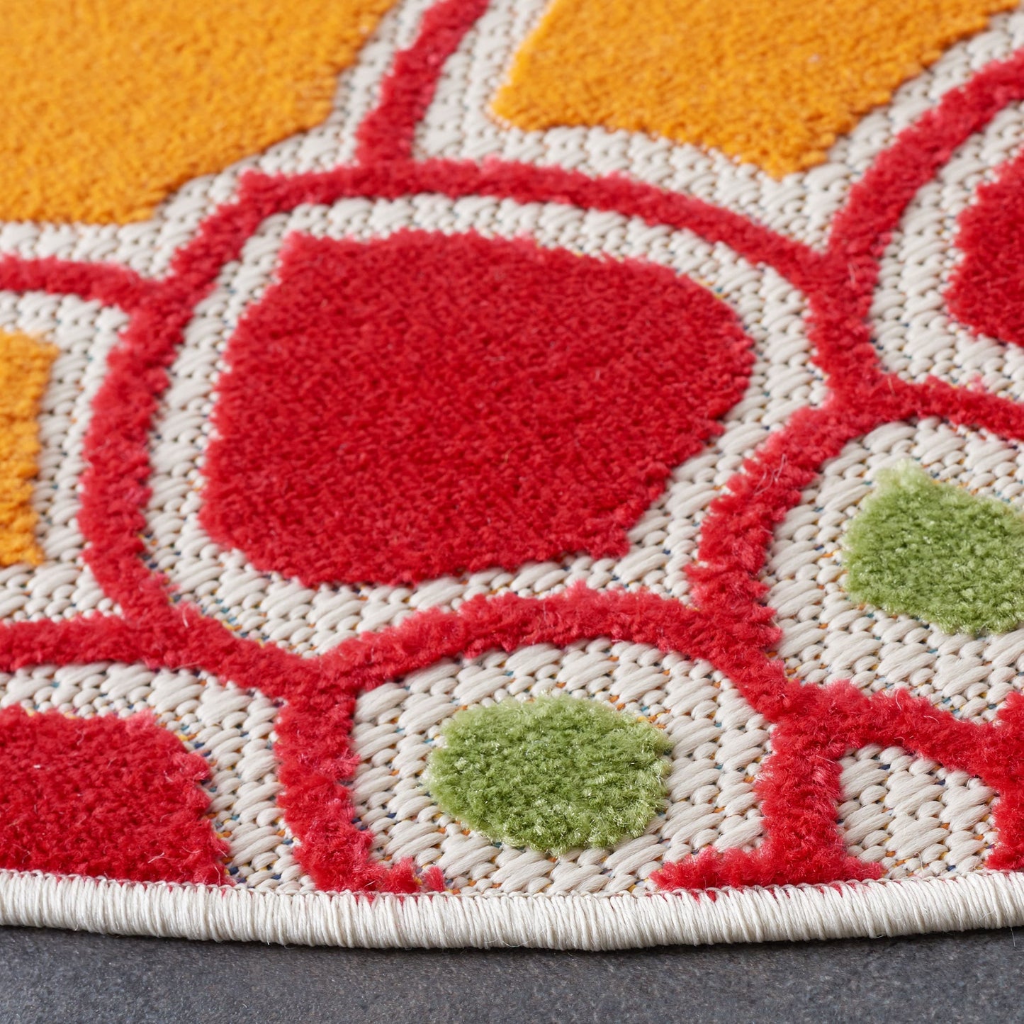 Tapis de patio imperméable à motif floral SAFAVIEH Cabana Ingke pour intérieur/extérieur