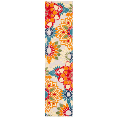 Tapis de patio imperméable à motif floral SAFAVIEH Cabana Ingke pour intérieur/extérieur