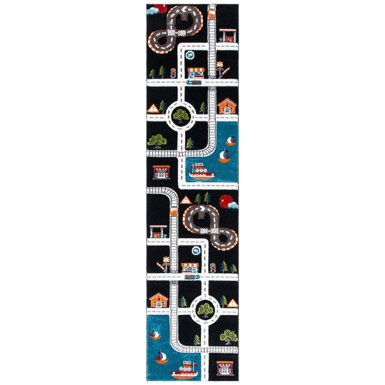 Tapis de route pour enfants SAFAVIEH Carousel Kids Riemy Neighborhood