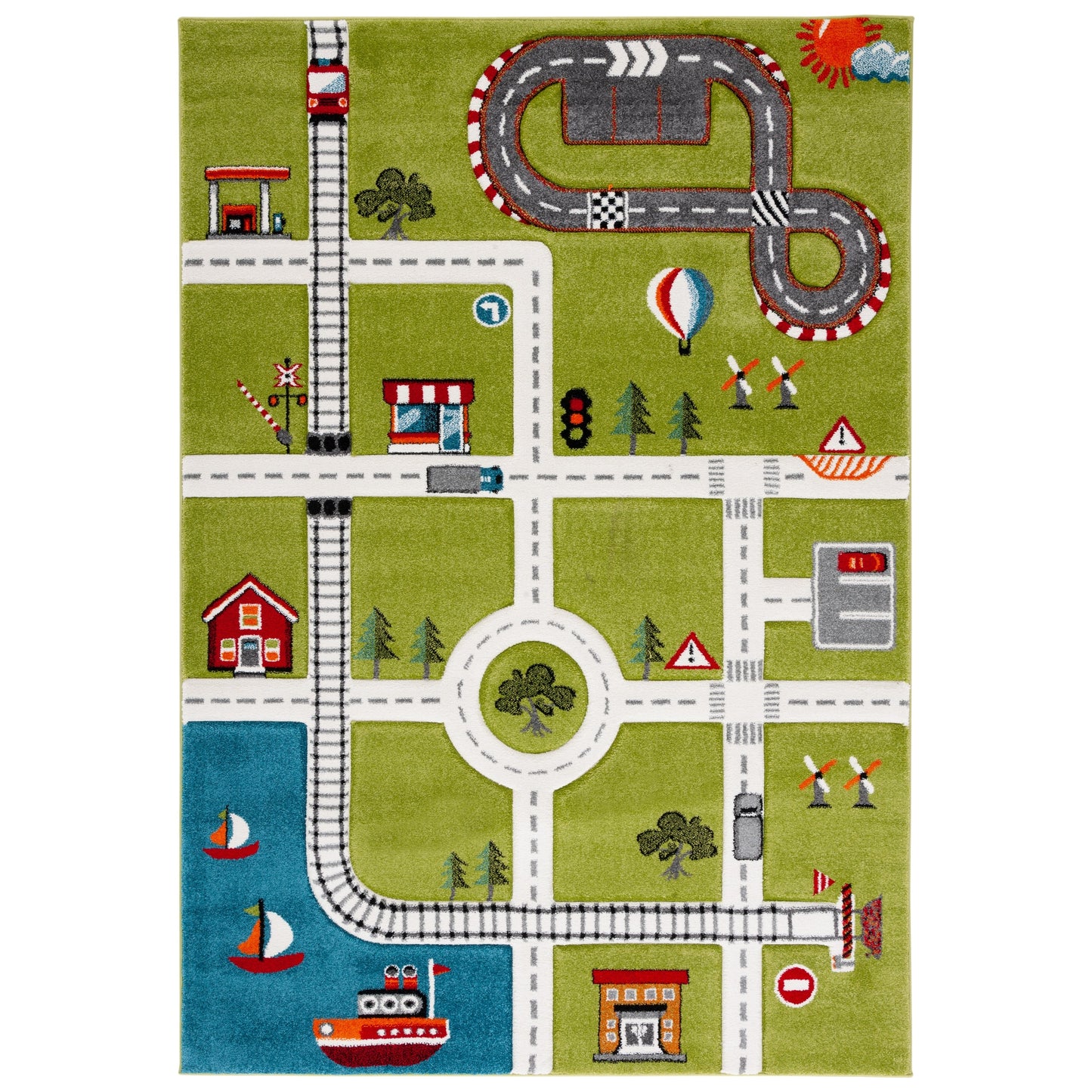 Tapis de route pour enfants SAFAVIEH Carousel Kids Riemy Neighborhood