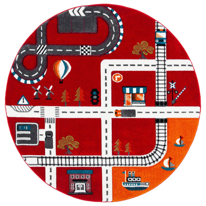 Tapis de route pour enfants SAFAVIEH Carousel Kids Riemy Neighborhood