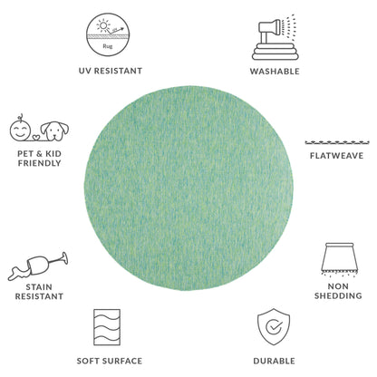 Tapis de patio/jardin imperméable SAFAVIEH Courtyard Begajeta pour intérieur/extérieur.