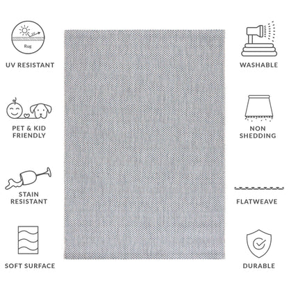 Tapis de patio/jardin imperméable SAFAVIEH Courtyard Begajeta pour intérieur/extérieur.