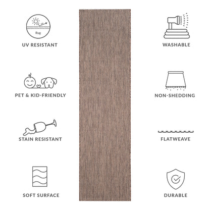 Tapis de jardin imperméable SAFAVIEH Courtyard Ilmur pour intérieur/extérieur