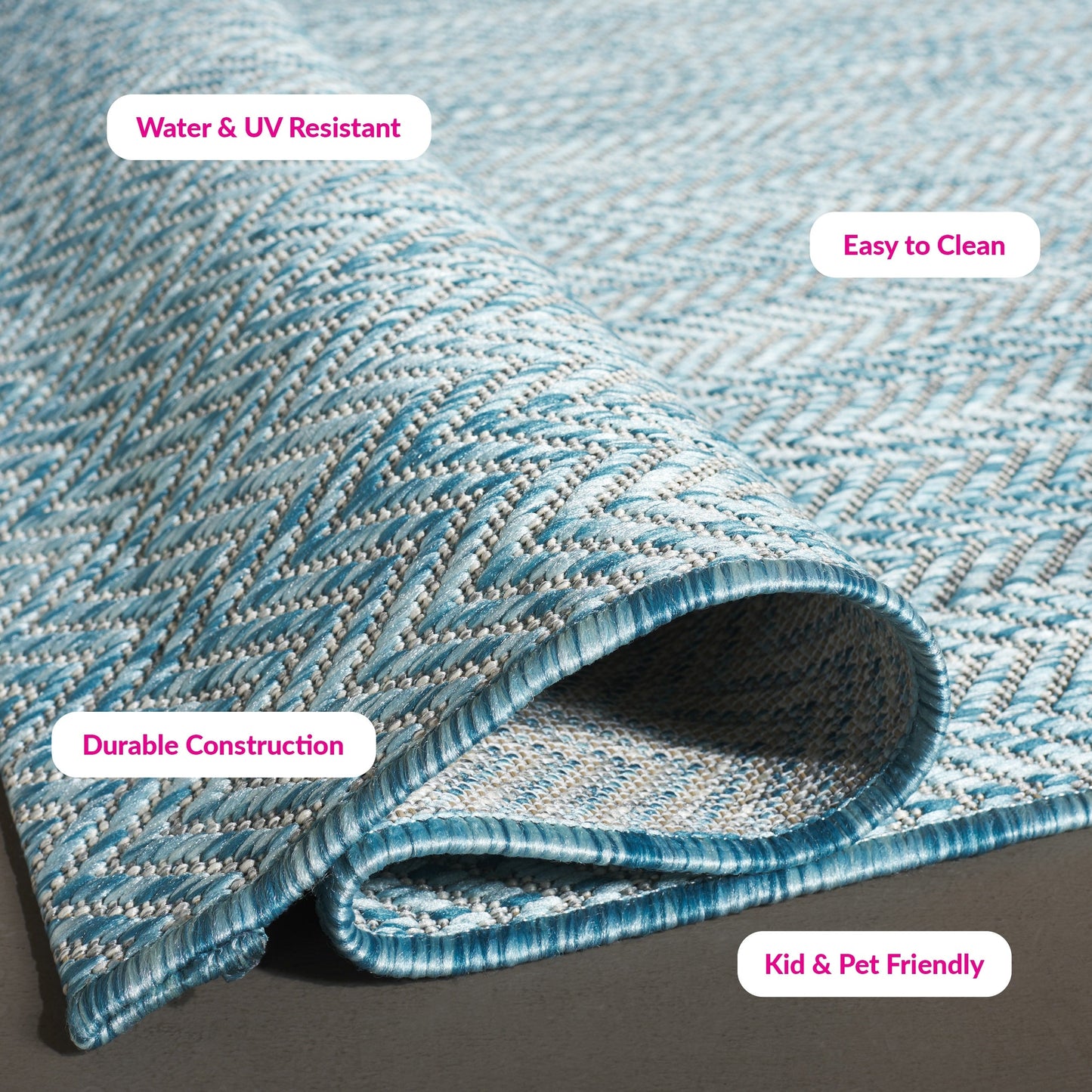 Tapis de jardin imperméable SAFAVIEH Courtyard Ilmur pour intérieur/extérieur