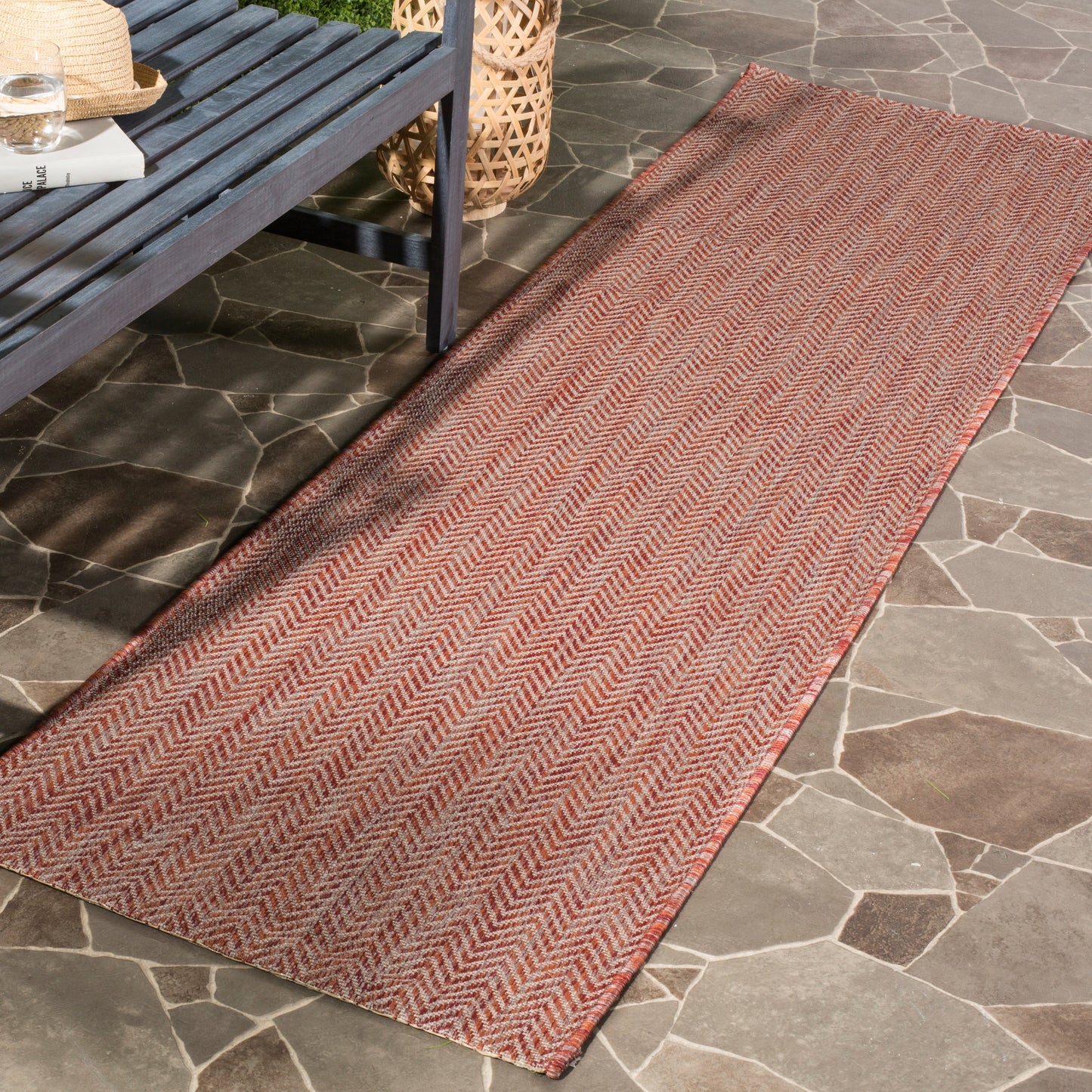 Tapis de jardin imperméable SAFAVIEH Courtyard Ilmur pour intérieur/extérieur