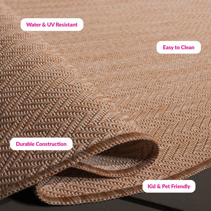 Tapis de jardin imperméable SAFAVIEH Courtyard Ilmur pour intérieur/extérieur