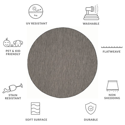 Tapis de jardin imperméable SAFAVIEH Courtyard Ilmur pour intérieur/extérieur