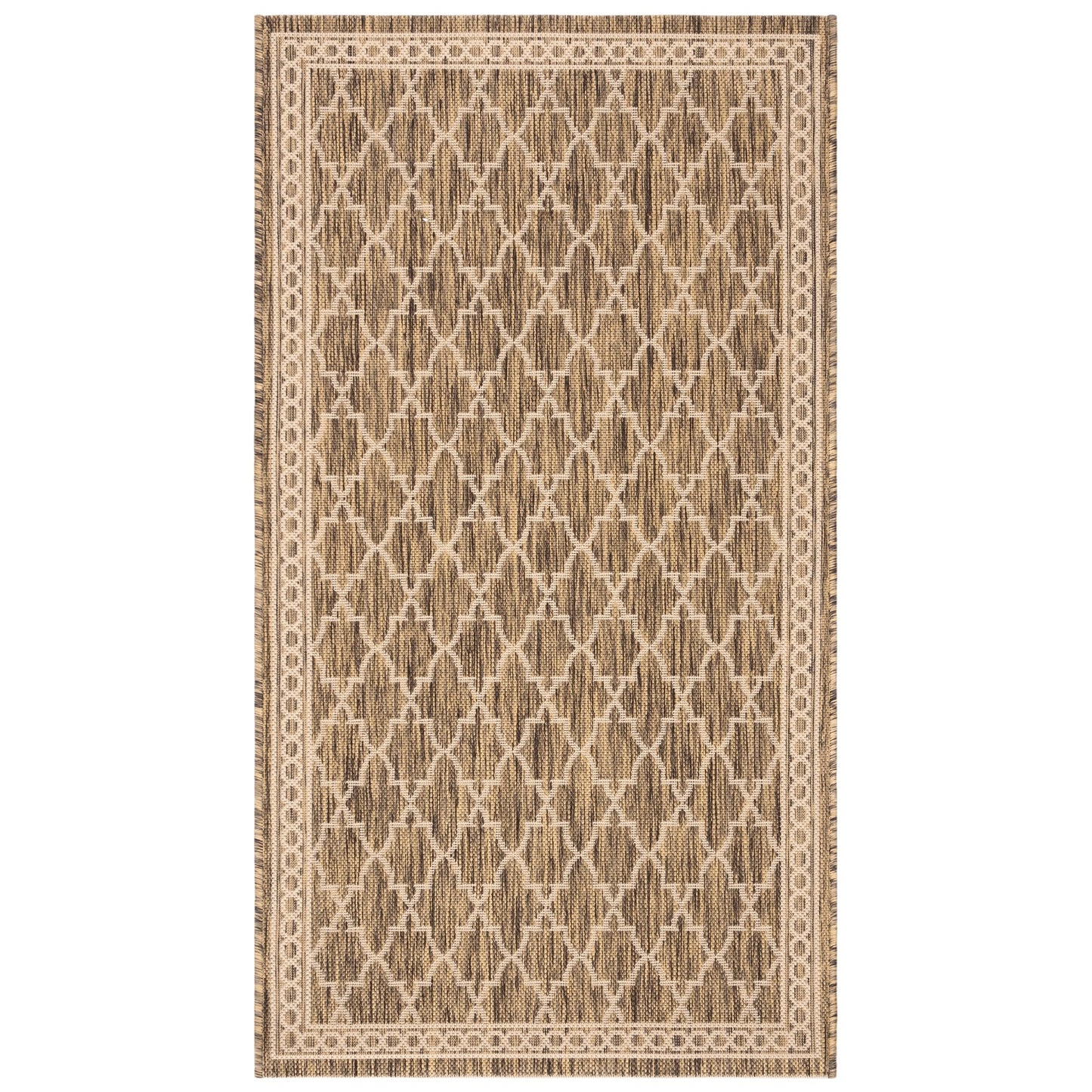 Tapis de jardin imperméable SAFAVIEH Courtyard Janell Trellis pour terrasse ou jardin