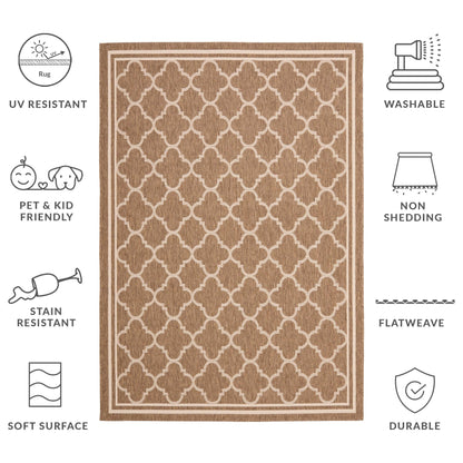 Tapis de jardin/terrasse imperméable SAFAVIEH Courtyard Kristelle