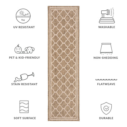 Tapis de jardin/terrasse imperméable SAFAVIEH Courtyard Kristelle