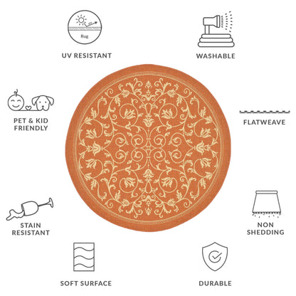 Tapis de jardin/terrasse imperméable SAFAVIEH Courtyard Miljeta