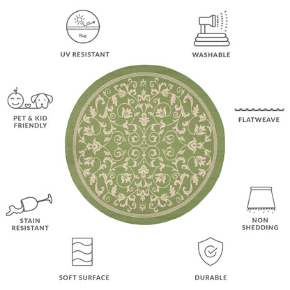 Tapis de jardin/terrasse imperméable SAFAVIEH Courtyard Miljeta