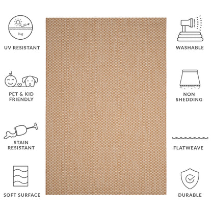 Tapis de jardin imperméable SAFAVIEH Courtyard Ragini pour intérieur/extérieur