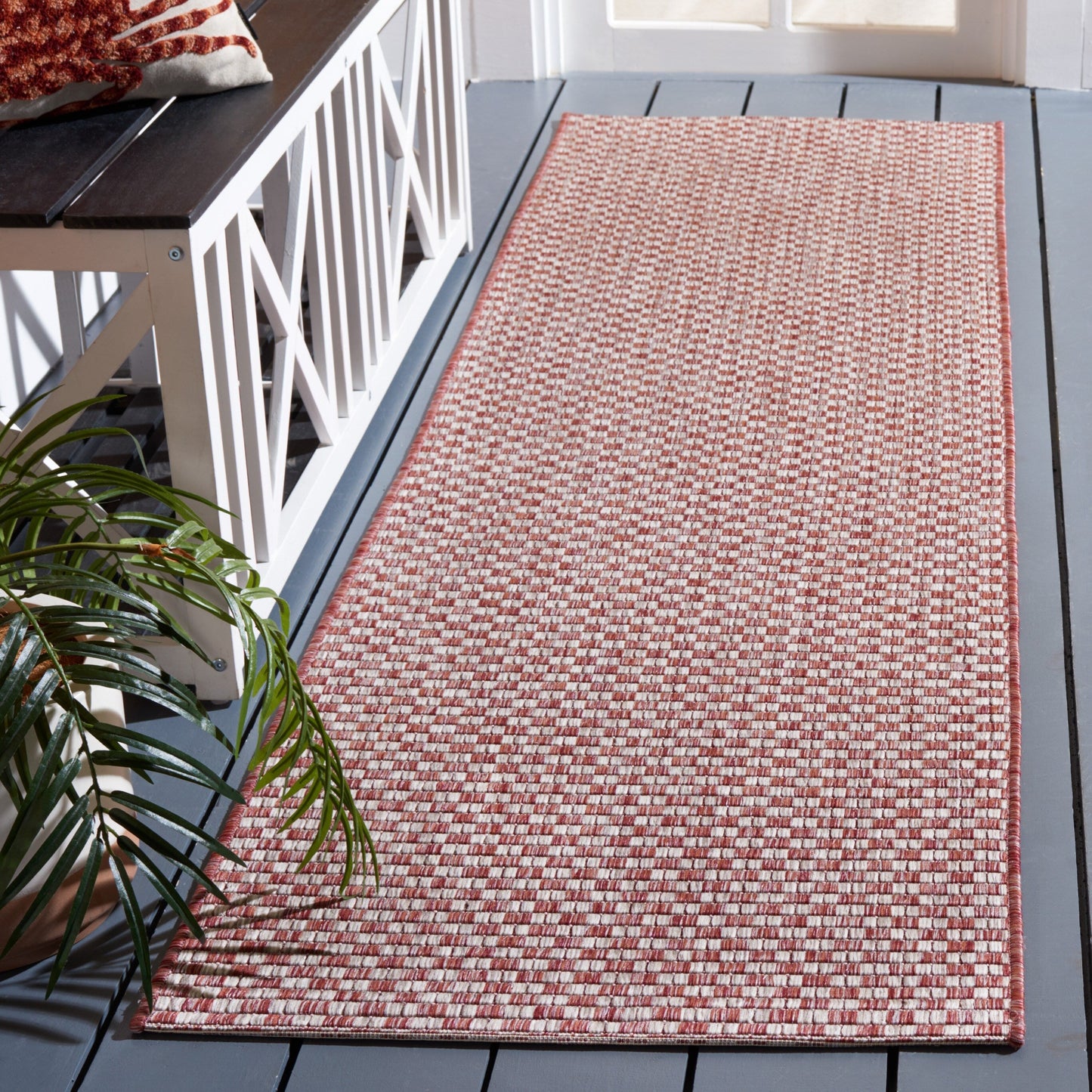 Tapis de jardin imperméable SAFAVIEH Courtyard Ragini pour intérieur/extérieur