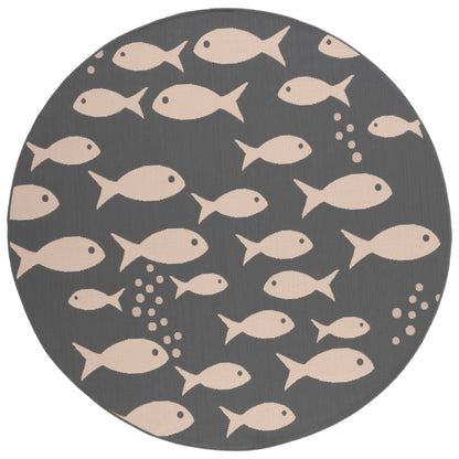 Tapis de jardin SAFAVIEH Courtyard Ragne imperméable pour intérieur/extérieur, terrasse ou jardin