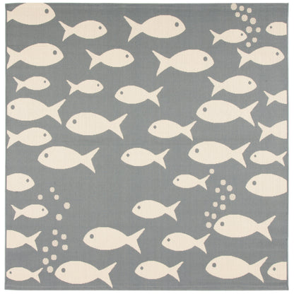 Tapis de jardin SAFAVIEH Courtyard Ragne imperméable pour intérieur/extérieur, terrasse ou jardin