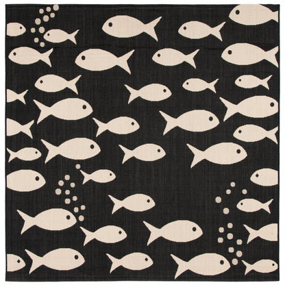 Tapis de jardin SAFAVIEH Courtyard Ragne imperméable pour intérieur/extérieur, terrasse ou jardin