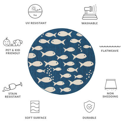 Tapis de jardin SAFAVIEH Courtyard Ragne imperméable pour intérieur/extérieur, terrasse ou jardin