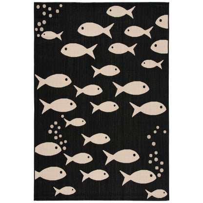 Tapis de jardin SAFAVIEH Courtyard Ragne imperméable pour intérieur/extérieur, terrasse ou jardin