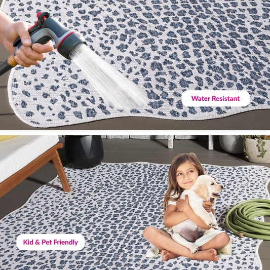 Tapis de jardin imperméable SAFAVIEH Courtyard Ruta pour intérieur/extérieur