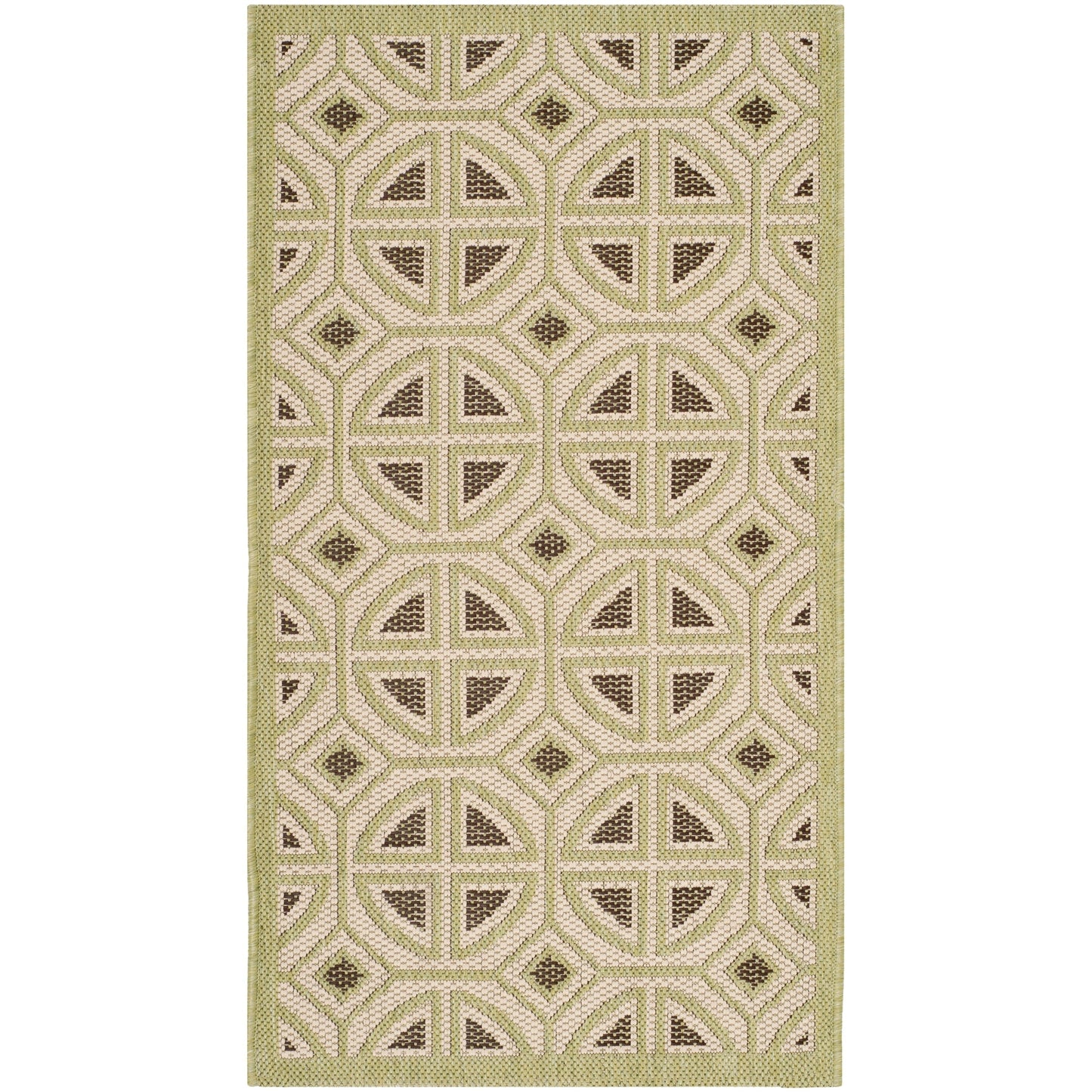 Tapis de jardin SAFAVIEH Courtyard Saundra imperméable pour intérieur/extérieur, terrasse ou jardin