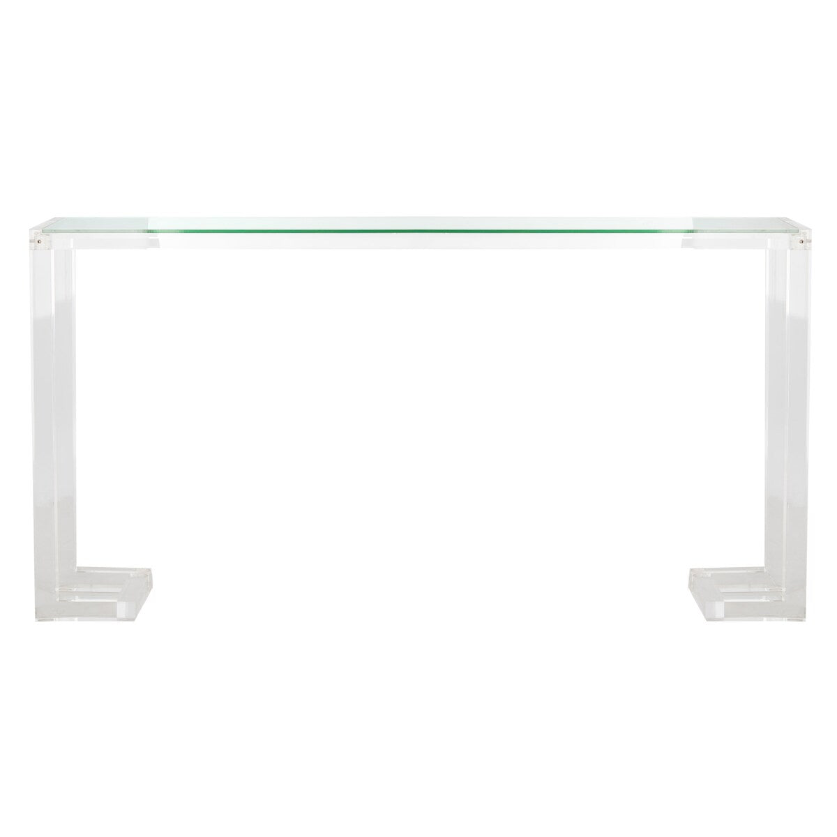 Console Camryn en acrylique transparent de SAFAVIEH Couture - Dimensions : 60 cm (L) x 10 cm (l) x 30 cm (H) - 52 cm (L) x 10 cm (P) x 30 cm (H)