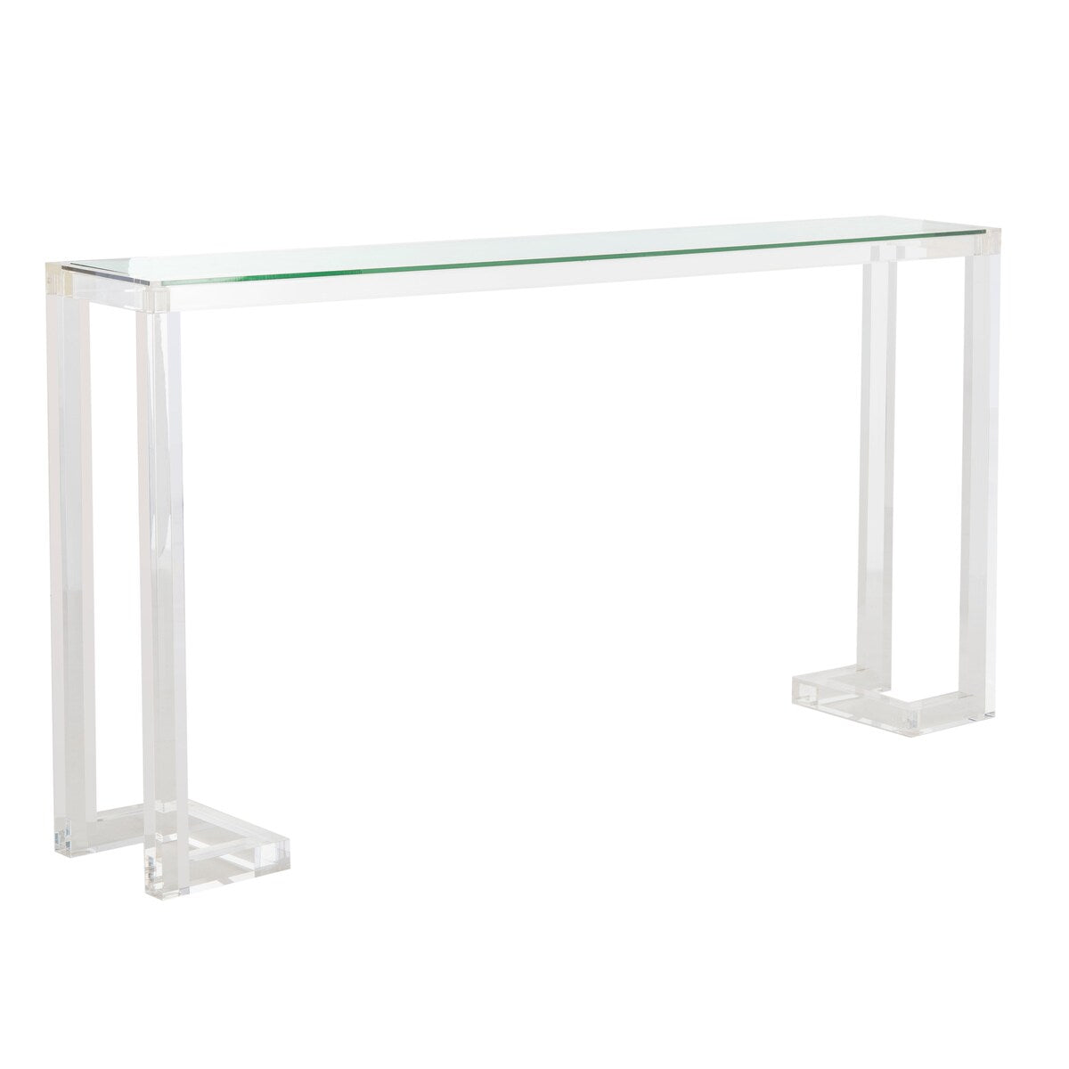 Console Camryn en acrylique transparent de SAFAVIEH Couture - Dimensions : 60 cm (L) x 10 cm (l) x 30 cm (H) - 52 cm (L) x 10 cm (P) x 30 cm (H)