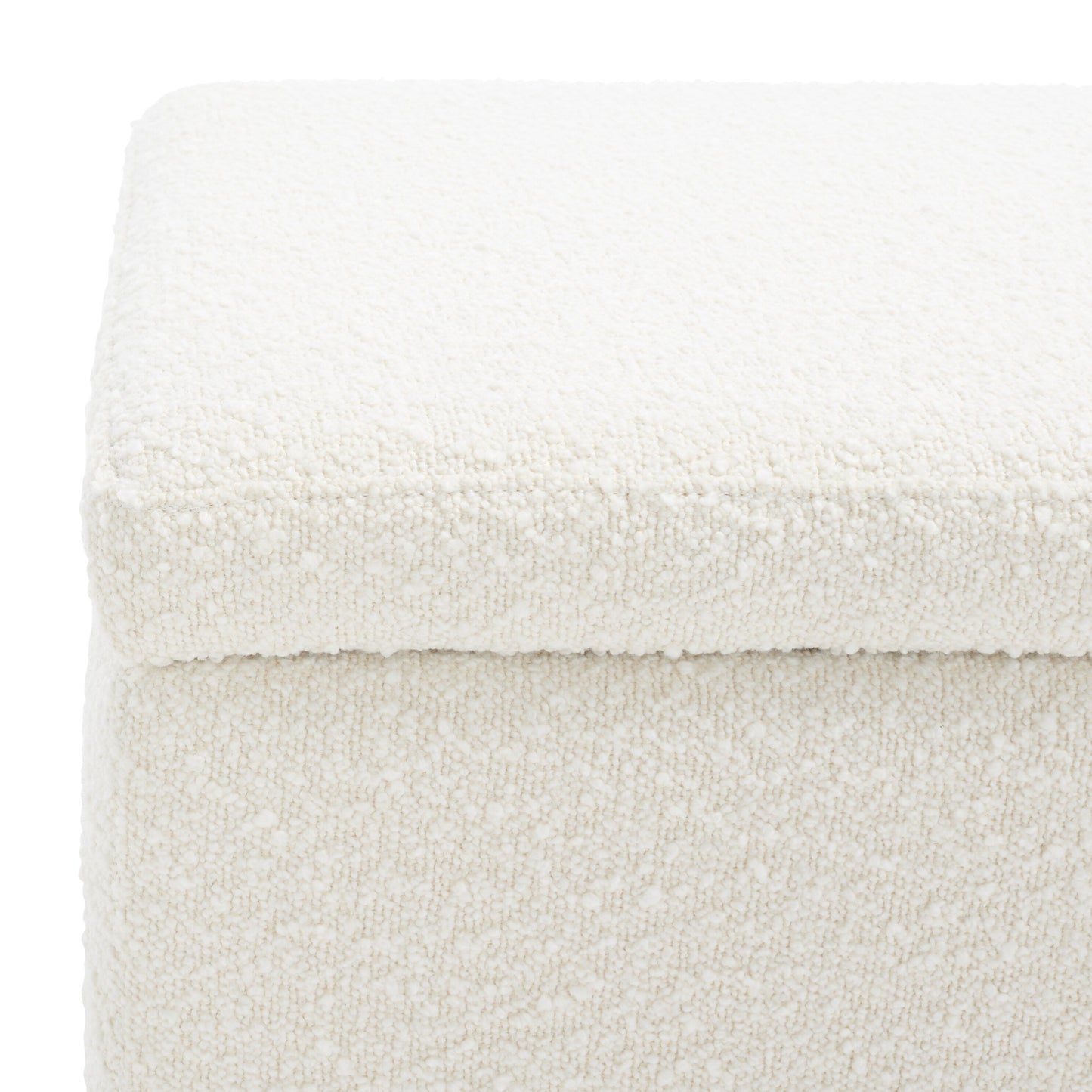 Banc de rangement SAFAVIEH Couture Sunneva Boucle - 155 cm L x 51 cm P x 48 cm H