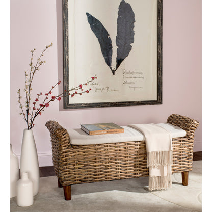 Banc SAFAVIEH Danna Brown - 43,9 x 14,8 x 21,1 cm - 44 cm L x 15 cm P x 21 cm H