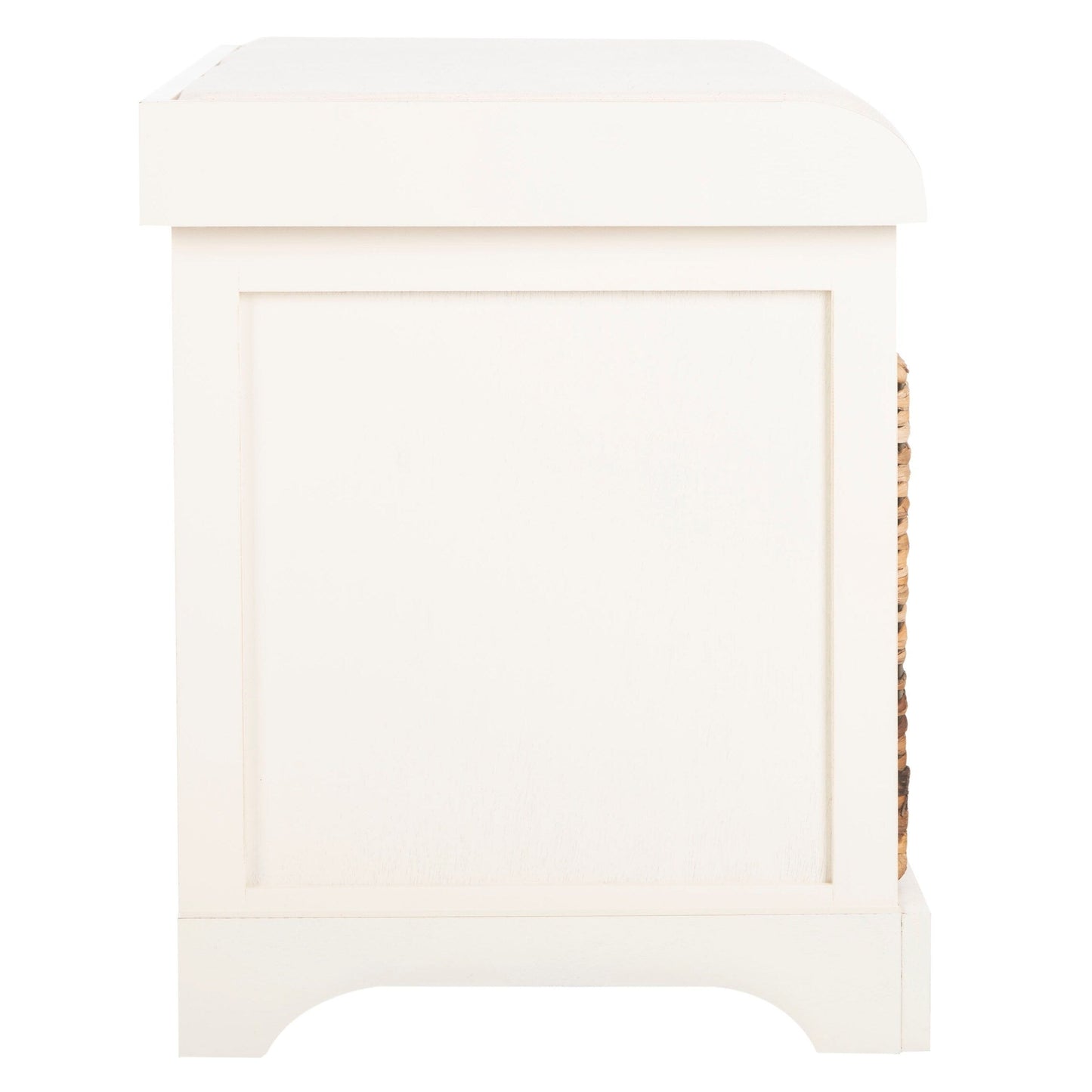 Banc-panier de rangement tressé SAFAVIEH Euphemia marron - 33,5 x 16,1 x 19,9 cm (34 po L x 16 po P x 20 po H)