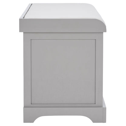 Banc-panier de rangement tressé SAFAVIEH Euphemia marron - 33,5 x 16,1 x 19,9 cm (34 po L x 16 po P x 20 po H)