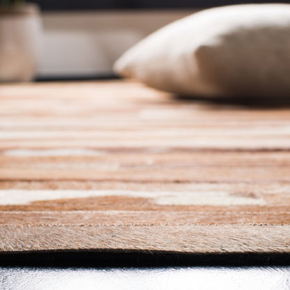 Tapis en cuir moderne SAFAVIEH fait main en atelier Tennille