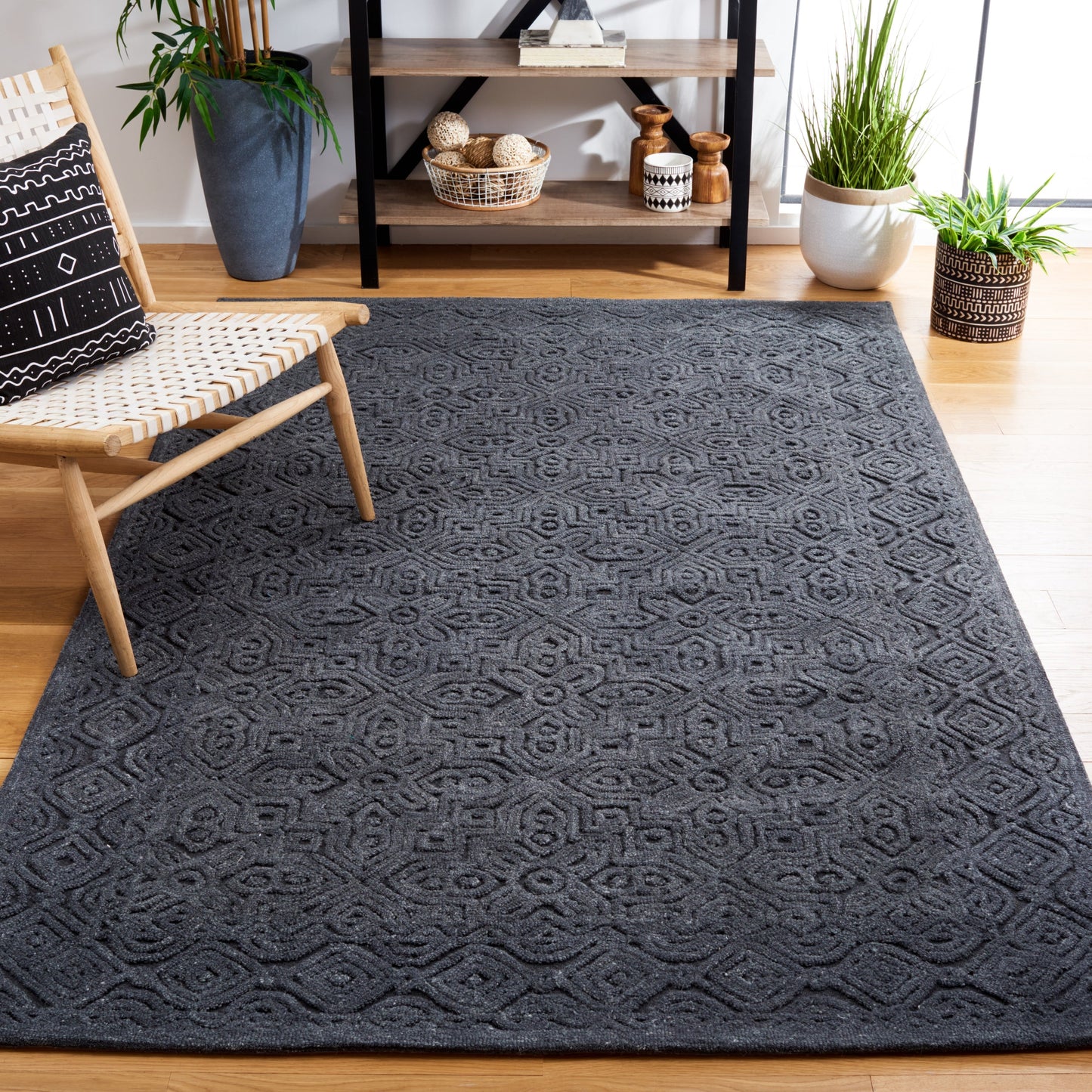 Tapis texturé en laine Tarsha fait main SAFAVIEH