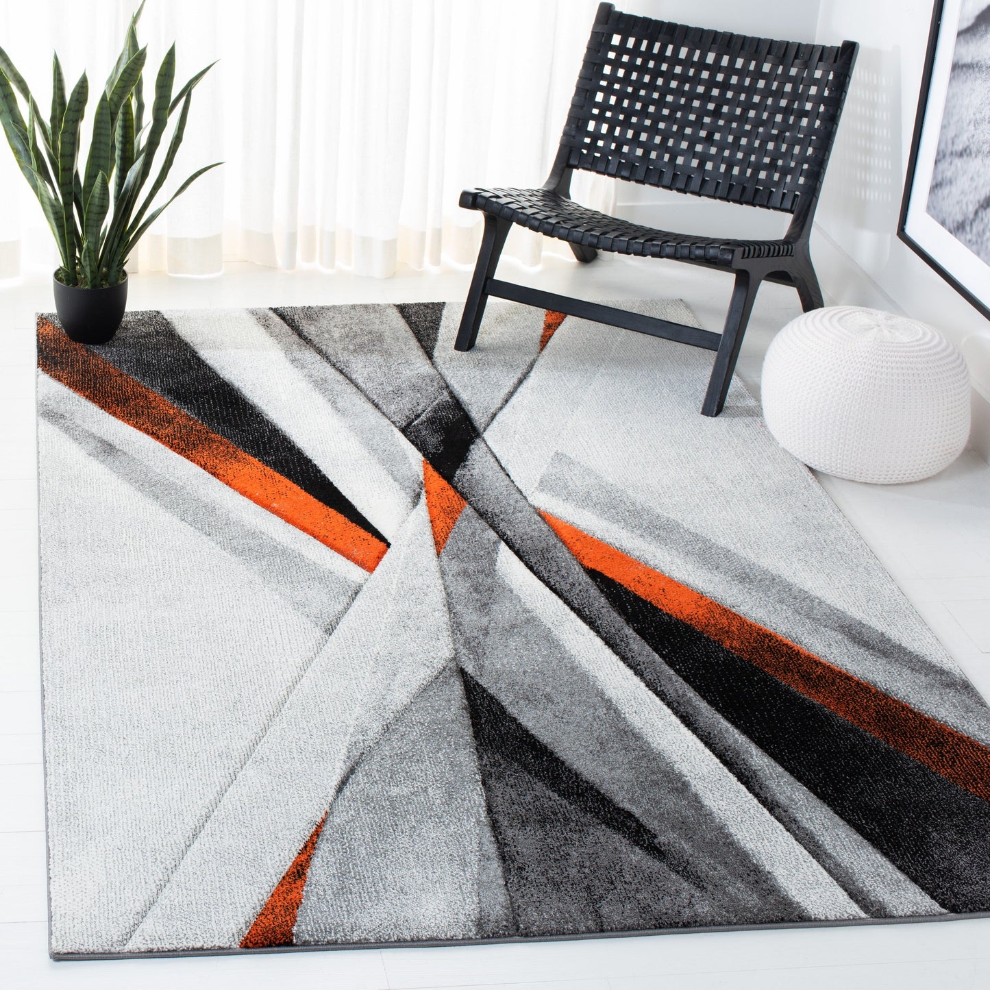 Tapis abstrait moderne du milieu du siècle SAFAVIEH Hollywood Takae