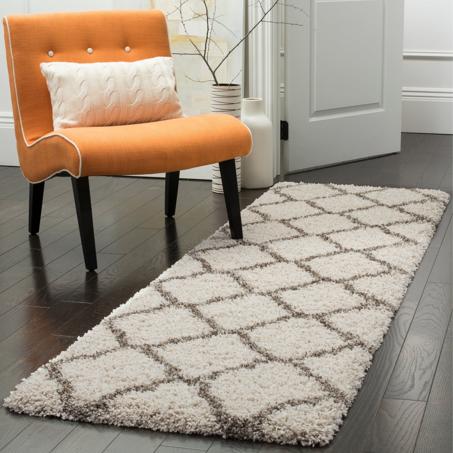 Tapis SAFAVIEH Hudson Shag Athena Trellis de 5 cm d'épaisseur