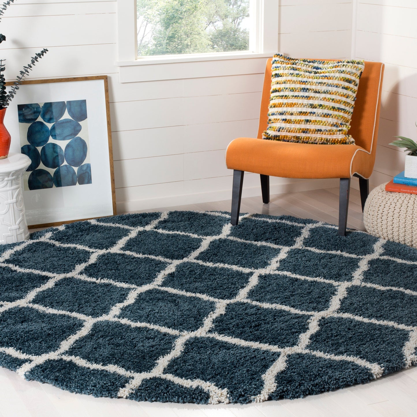 Tapis SAFAVIEH Hudson Shag Athena Trellis de 5 cm d'épaisseur