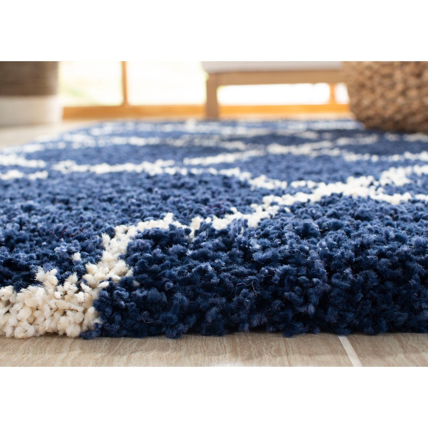 Tapis SAFAVIEH Hudson Shag Jeryl Glam Trellis de 5 cm d'épaisseur