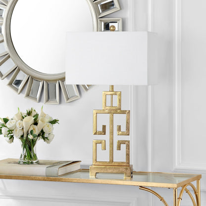 Lampe de table Chantelle de SAFAVIEH Lighting, style grec, finition or antique, 74 cm (lot de 2) - 41 cm (L) x 23 cm (P) x 74 cm (H)