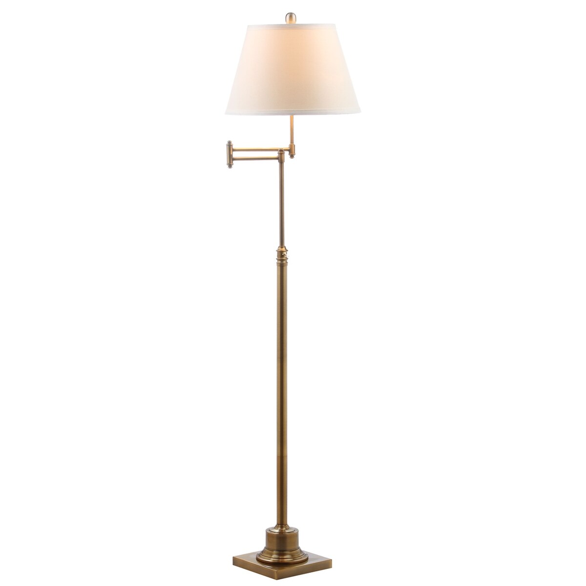 Lampadaire pivotant SAFAVIEH Lighting Tracee 60 pouces, couleur or - 40,6 x 40,6 x 138,4-173,7 cm - 40,6 x 40,6 x 175,3 cm (L x P x H)