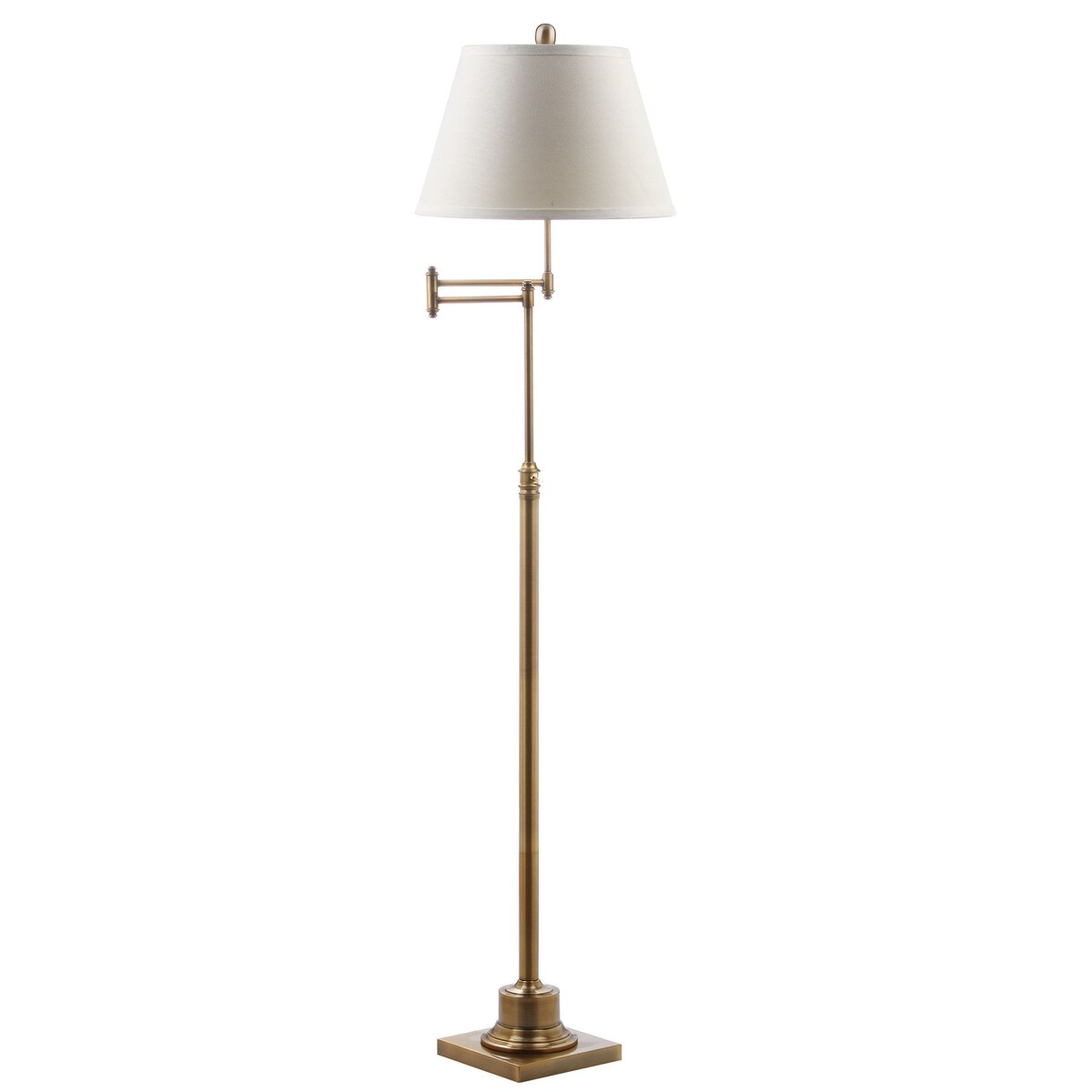 Lampadaire pivotant SAFAVIEH Lighting Tracee 60 pouces, couleur or - 40,6 x 40,6 x 138,4-173,7 cm - 40,6 x 40,6 x 175,3 cm (L x P x H)