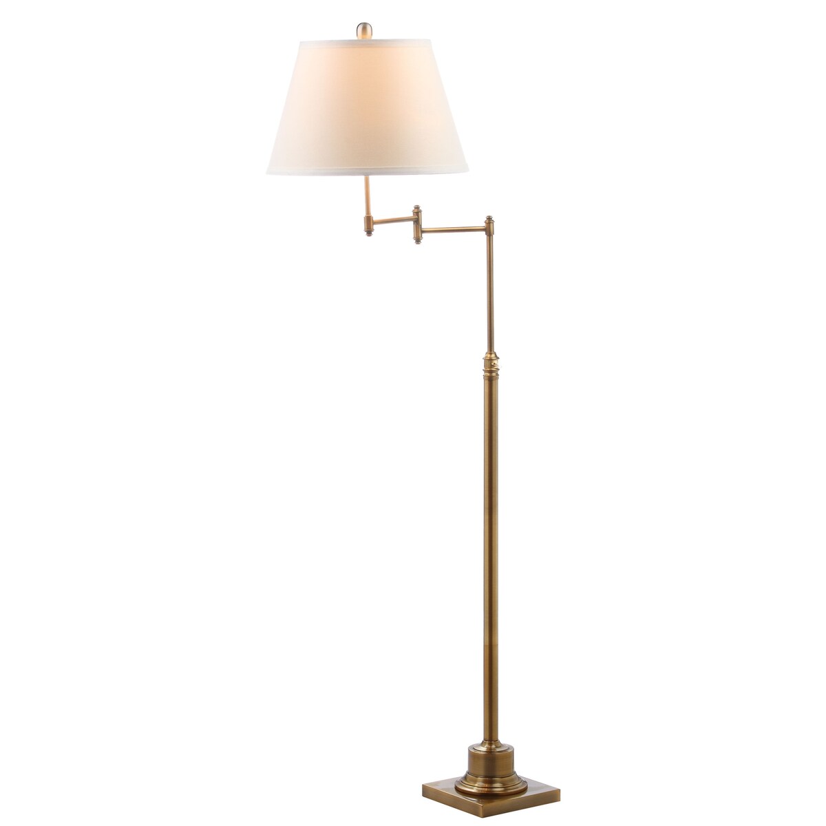 Lampadaire pivotant SAFAVIEH Lighting Tracee 60 pouces, couleur or - 40,6 x 40,6 x 138,4-173,7 cm - 40,6 x 40,6 x 175,3 cm (L x P x H)